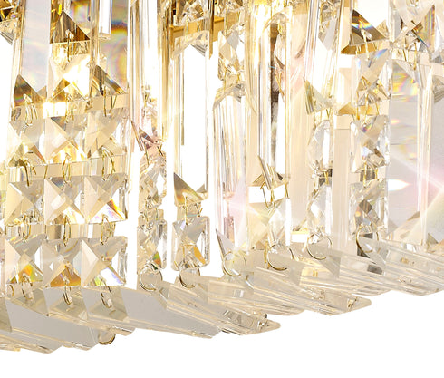 Zula Rectangular 3 Light Large Wall Lamp